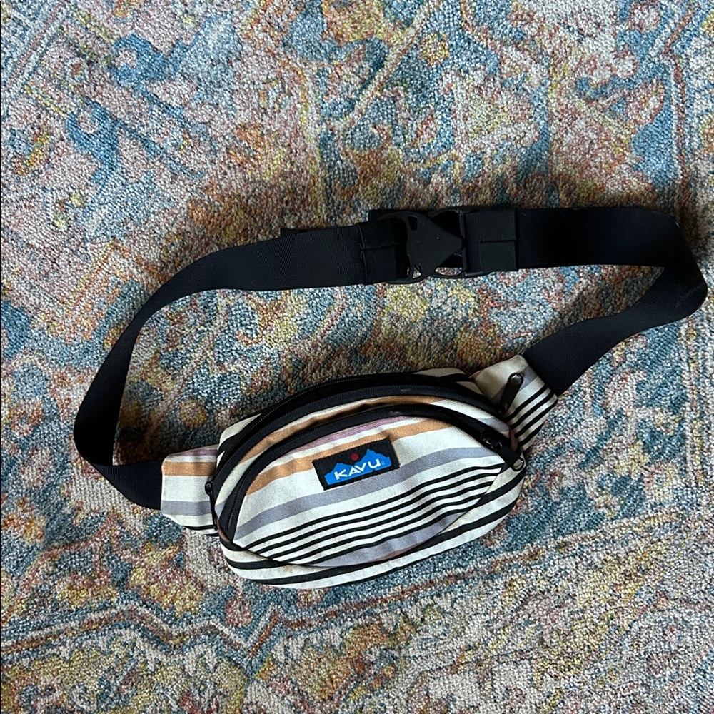 Kavu Multicolor Striped Waist Bag